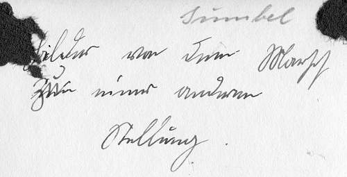 Help with German writing on photos