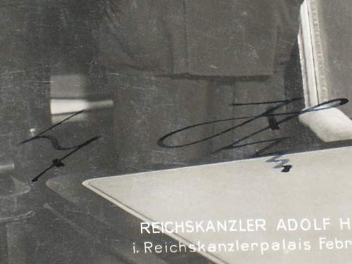 Adolf Hitler signed postcard.