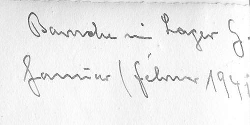 Help with German writing on photos