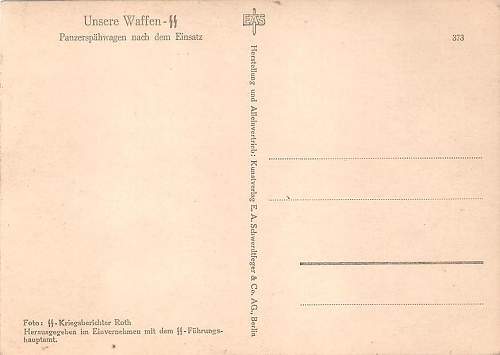 &quot;Unsere Waffen-SS&quot; Photo Postcards