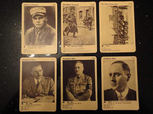 Please help with  identifying these photo cards and WWII checker set.....