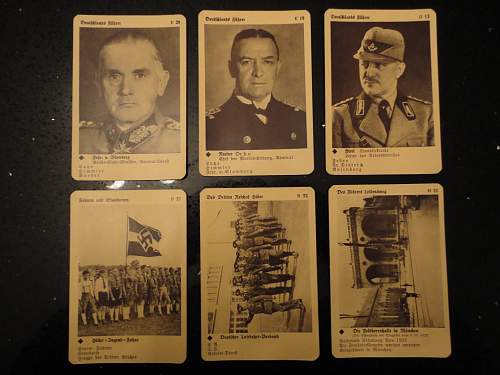 Please help with  identifying these photo cards and WWII checker set.....