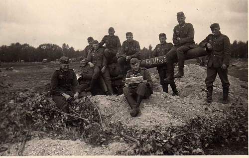 German soldiers in the battles. Destroyed tanks and guns more photos