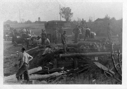 German soldiers in the battles. Destroyed tanks and guns more photos