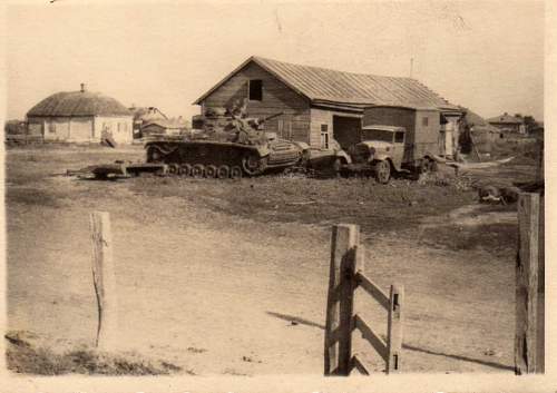 German soldiers in the battles. Destroyed tanks and guns more photos