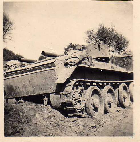 German and Soviet Russian tanks in action. Ostfront