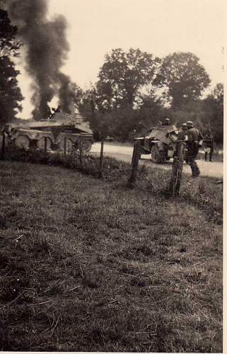 German and Soviet Russian tanks in action. Ostfront