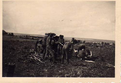 German and Soviet Russian tanks in action. Ostfront