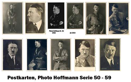 Early postcard with Hitler in SS armband