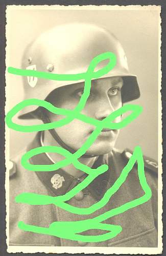 How rare are SS studio portraits w. helmet in wear?
