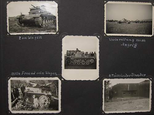 Photo album of a Panzer trooper from Regiment 31 of the 5th Panzer Division