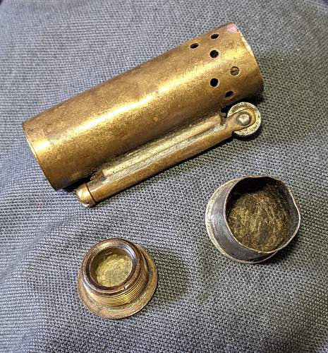 Trench lighter - with Russian coin