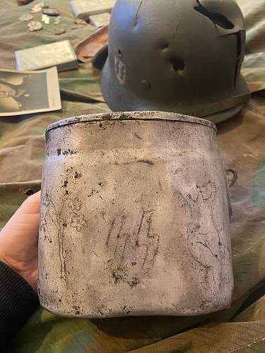 small drop of Latvian SS trench art