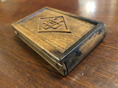 WW2 German Cigarette Cases &amp; Lighter Schneidemuhl 1941