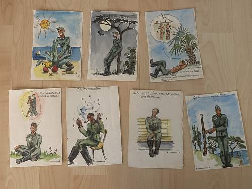 Some WW2 German Art Works/Drawings out of my collection