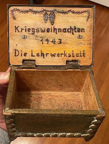 Desk Top Luftwaffe Cigarette Case - Prisoner or German Made? Training Workshop 1943