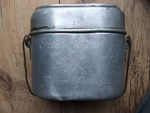 Elaborate Trench Art two German Mess Tins