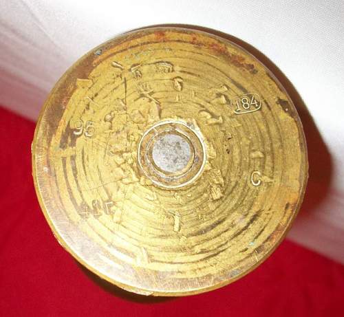 WWII German Trench art Artillery shell casing---Opinions please