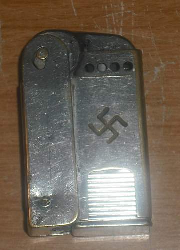 WWII German REGENS cigarette LIGHTER TCW Trench Art??  Rare??