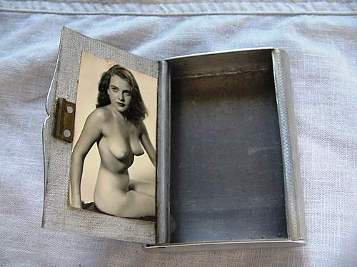 Cigarette case mady by German POW in Soviet POW camp