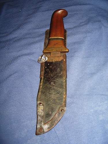 Trench art knife made by Estonian soldier