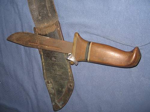 Trench art knife made by Estonian soldier