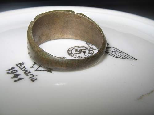 German trench art ring (probably 1944 made)