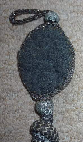 Unusual Luftwaffe badge and braid - Trench art?