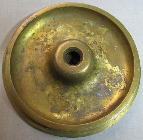 Ashtray made from artillery case