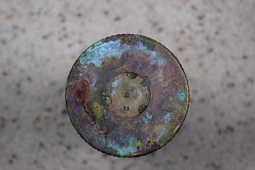 Can you help me identify the origin of this trench art shell casing?