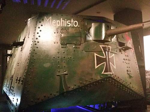 WW1 German tank &quot;Mephisto&quot; now located at the Australian war memorial Canberra