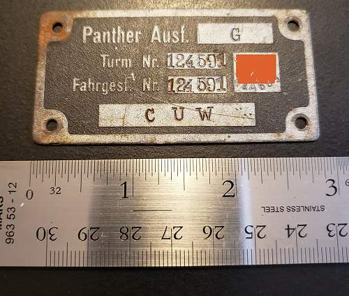 Panther Tank ID Plate?