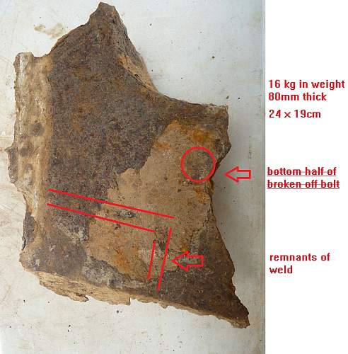16kg Chunk of Tiger 1 maybe even Sturmtiger !! See pics