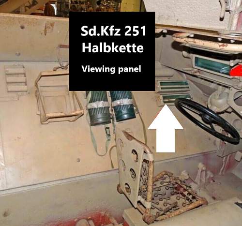 Sd.Kfz 251 Schützenpanzerwagen Halbkette Viewing Panel