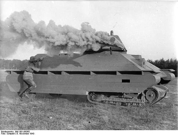 German wooden training mock-up of a T34