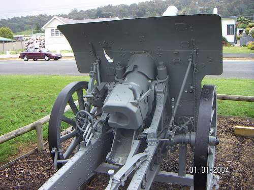 Tasmanian based WW1 German field pieces