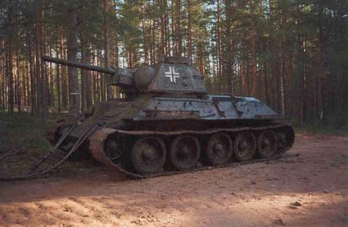 German re-issued T-34 Soviet Russian tank