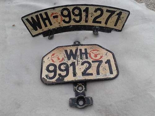 German motorcycle licence plates