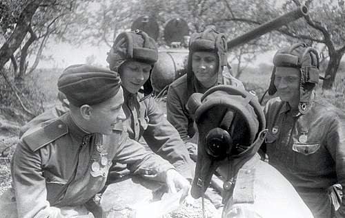 Russian WWII tank helmet headset