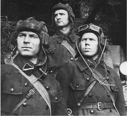 Russian WWII tank helmet headset