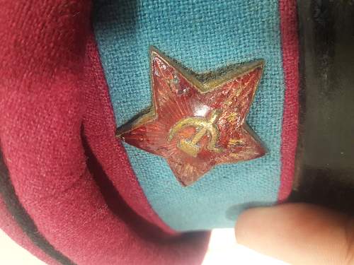 1920's Crimson Soviet Visor