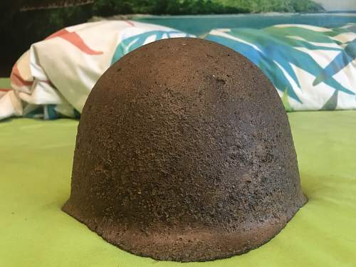 My SSH-40 Wartime helmet from Kursk