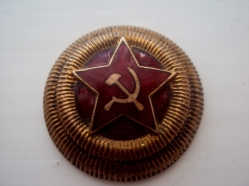 Soviet general's cap badge.
