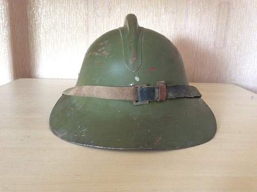 Postwar Soviet firefighters helmet from kolkhoz