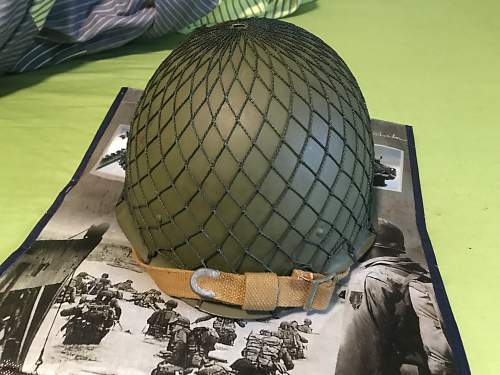 Soviet SSH-40 helmet from 1948 with WW2 parts