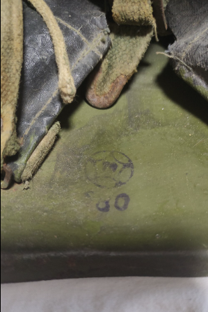 SSH40 wartime Helmet fake stamp ?