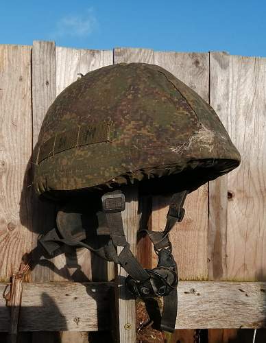 Russian Modified Sh40 Helmet from the war in Ukraine