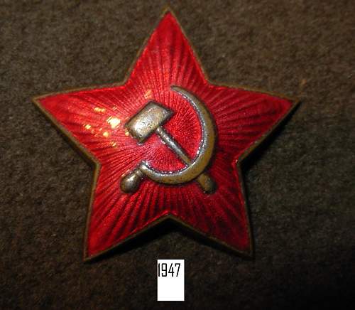 soviet cap badge