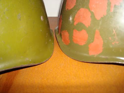 two m40 helmets.