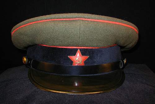 Soviet Armored troops cap, early DDR made